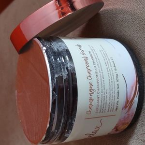 Charcoal champagne body scrub